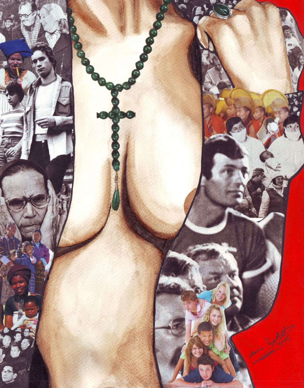 LIFE COAT – ORIGINAL MIXED MEDIA, EROTIC POP&nbsp;ART