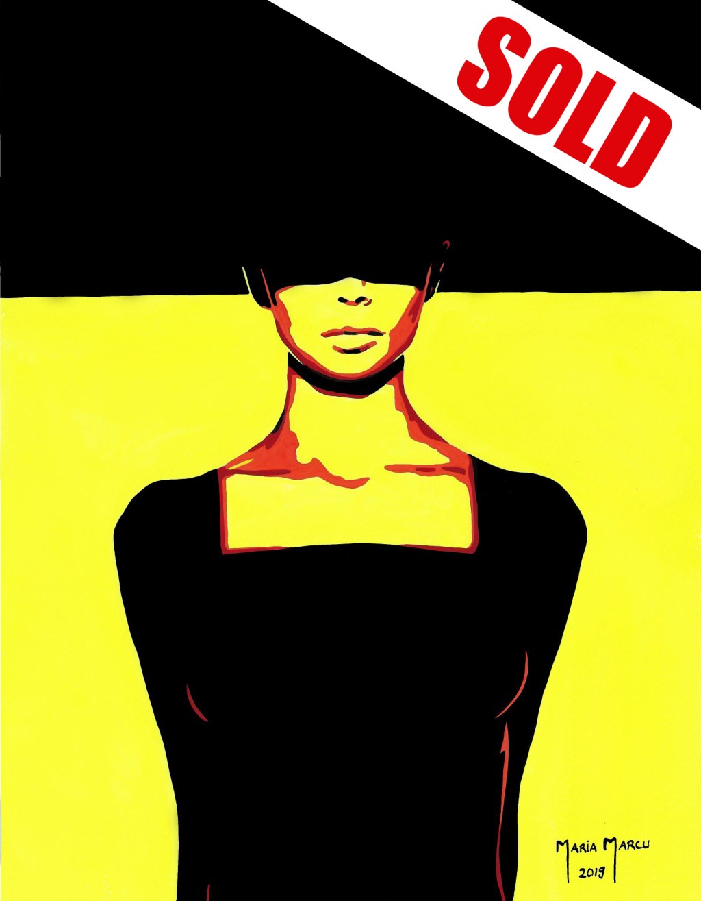 STEP INTO THE LIGHT – ORIGINAL SHADOW PAINTING, POP ART&nbsp;EROTICA