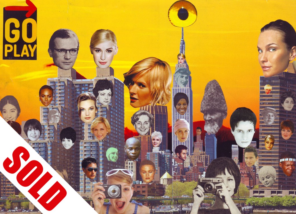 CITY PLAYGROUND – ORIGINAL POP ART COLLAGE, LIFE&nbsp;CONSOLE