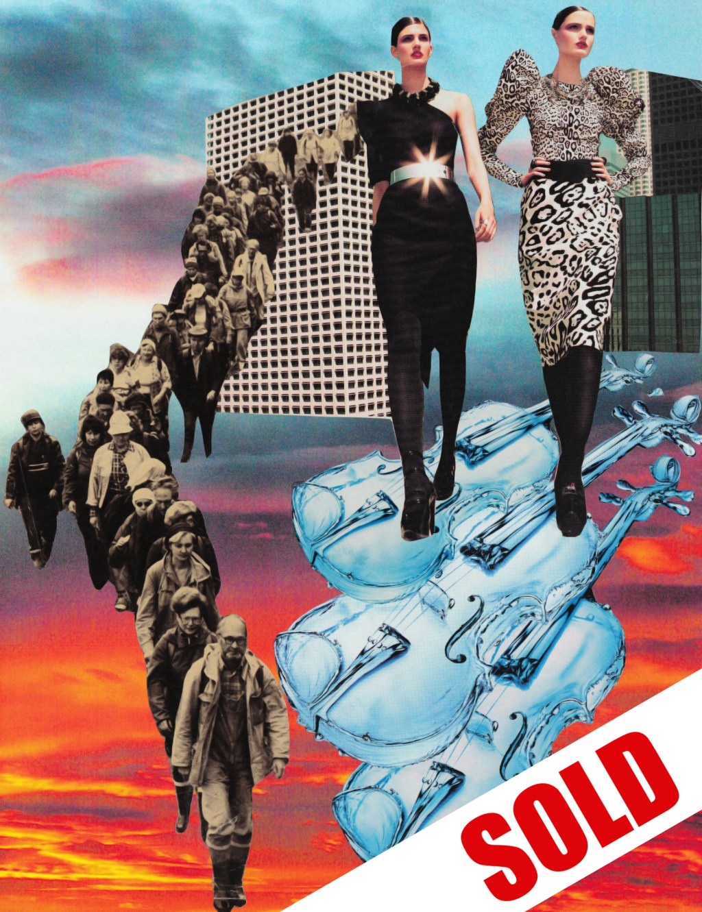 SYMPHONIA – ORIGINAL COLLAGE, INEQUALITY POP ART MANIFESTO, LUXURY VS.&nbsp;POVERTY