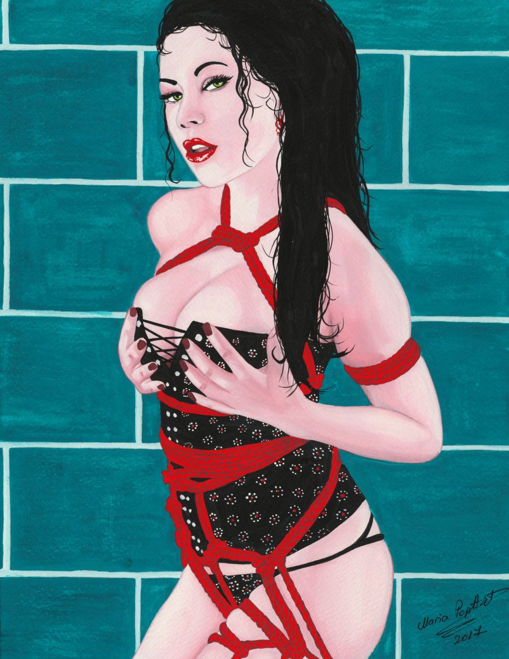 BONDAGE LUST – ORIGINAL EROTIC POP ART, FETISH ART, ARTISTIC SHIBARI, BDSM&nbsp;EROTICA