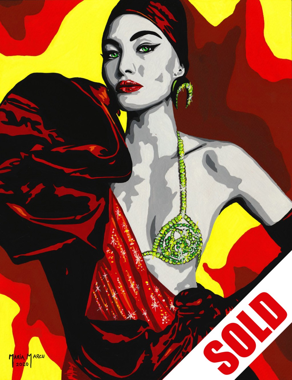 ARISTOCRATIC FLAVOUR – ORIGINAL EROTIC POP ART, GLAMOUR&nbsp;PORTRAIT
