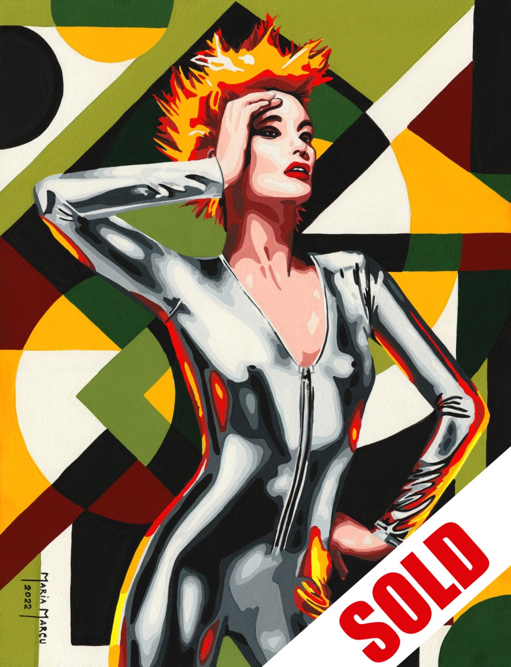 LATEX REVOLUTION – ORIGINAL EROTIC POP ART, WOMEN’S EMANCIPATION MANIFESTO, CATSUIT&nbsp;EROTICA