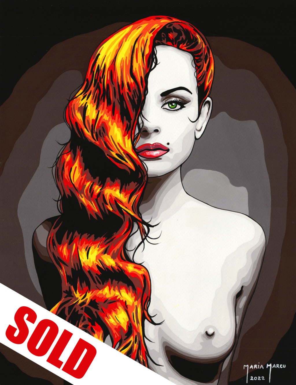 FLASHBACK – ORIGINAL EROTIC POP ART, GORGEOUS BEAUTY EROTICA