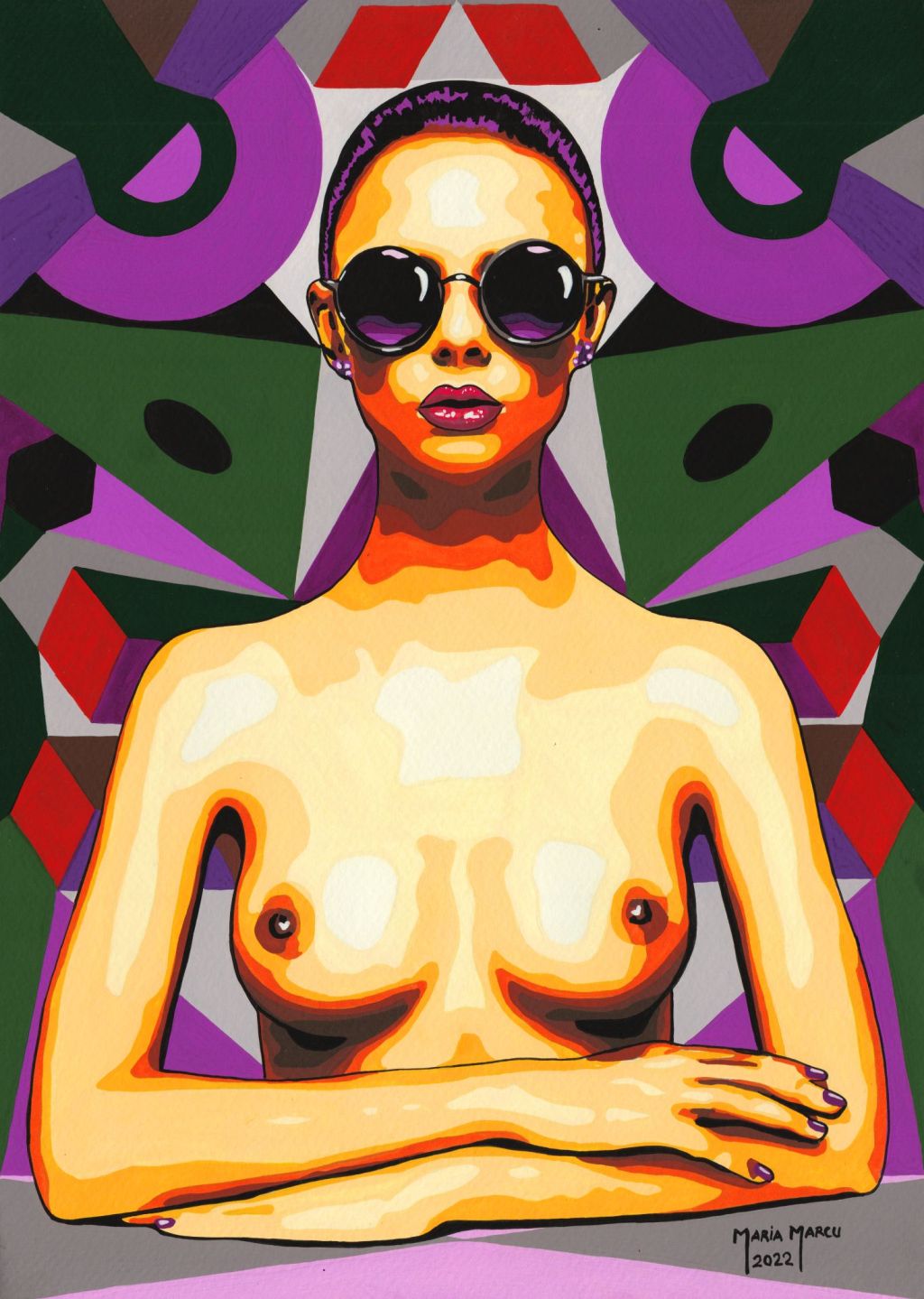 PSYCHEDELIK – ORIGINAL POP ART EROTICA, ARTISTIC NUDE, PSYCHEDELIC VISUAL EFFECT, EROTIC SYMBOLISM