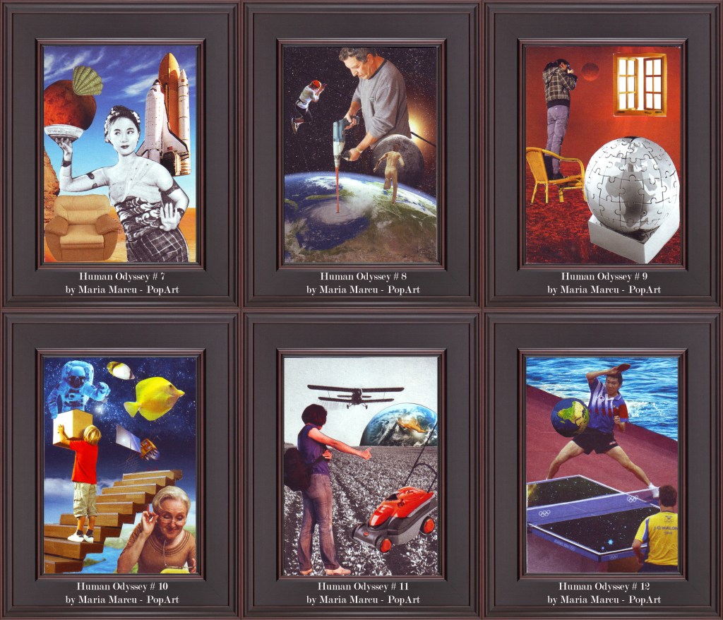 Human Odyssey – Collage Series No&nbsp;007-012