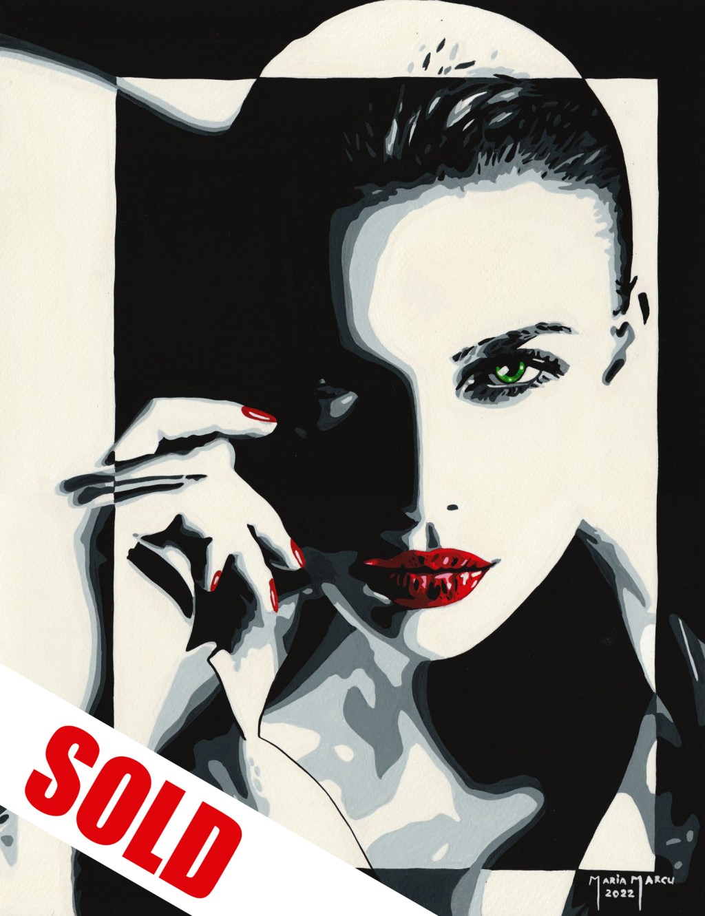 FATAL ATTRACTION – ORIGINAL EROTIC POP ART, GLAMOUR PORTRAIT, HOLLYWOOD&nbsp;EROTICA