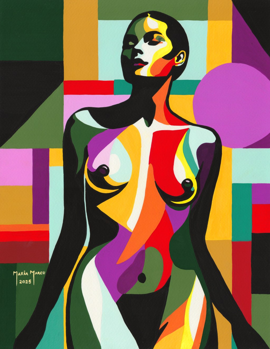 EBONY PRIDE – ORIGINAL EROTIC POP ART, SYMBOLIC NUDE, LGBTQ&nbsp;EROTICA